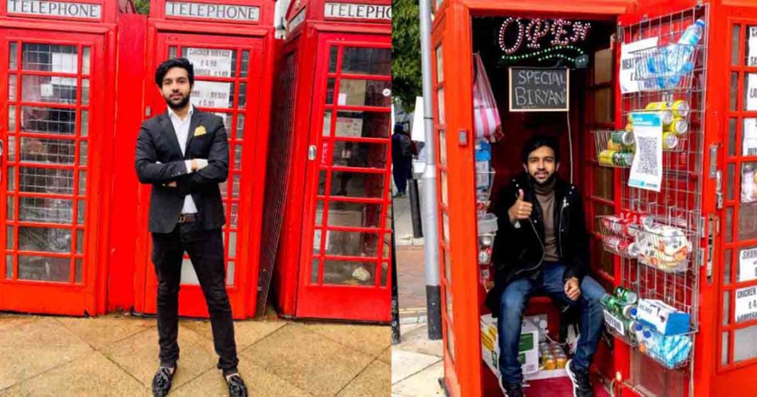 Pakistani student opens 'world's smallest restaurants' in abandoned phone  booths in the UK